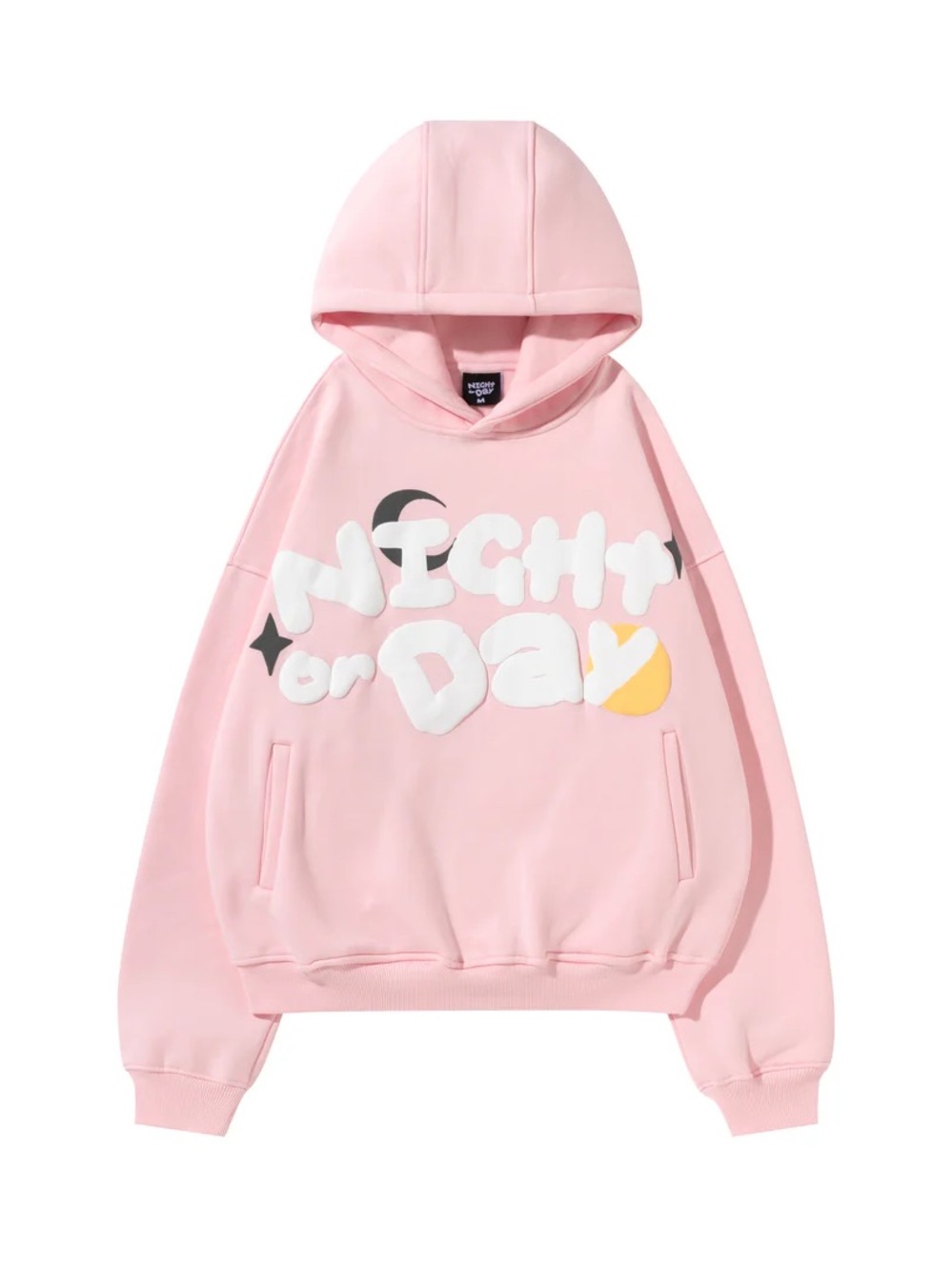 Pink "Night or Day" Puff Hoodie